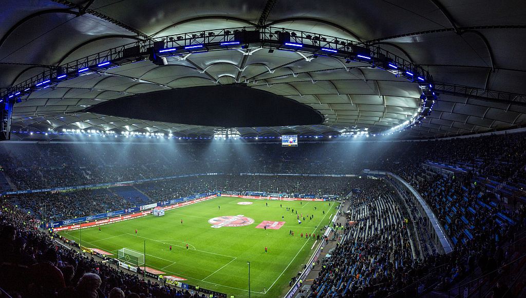 Stade de football en arrière-plan de la Coupe de la Ligue BKT